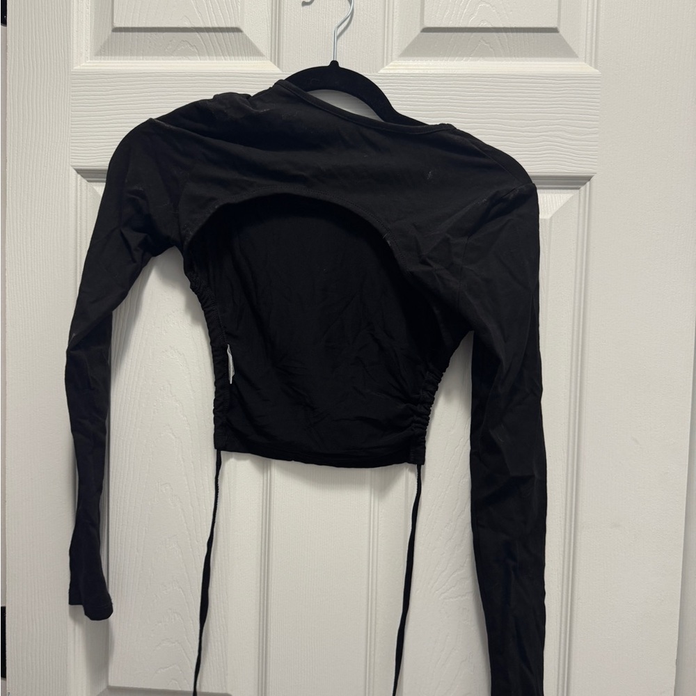 White Fox Backless Long Sleeve